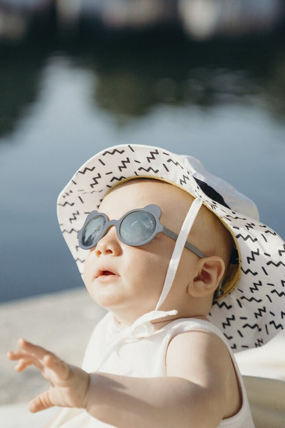 Ki ET LA Lunettes de soleil Ours'on bleu/gris argenté 1-2 ans