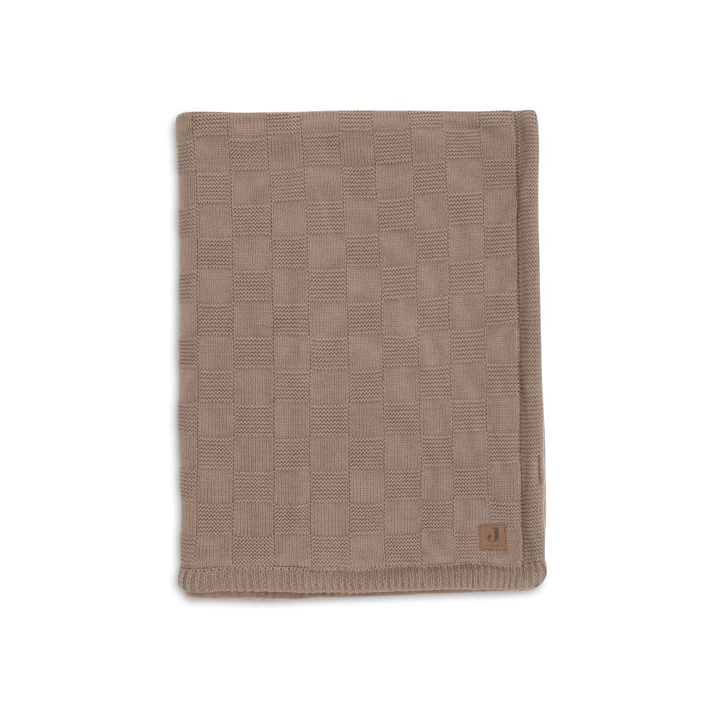 Jollein Deken voor bed Box Knit Milky Coffee/Velvet 100 x 150 cm