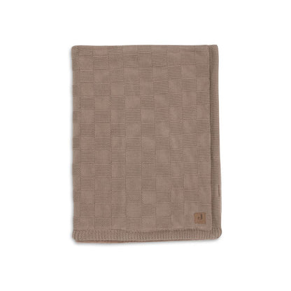 Jollein Deken voor bed Box Knit Milky Coffee/Velvet 100 x 150 cm