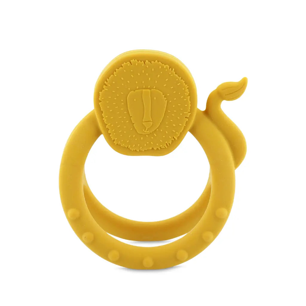 Trixie Baby Anneau de dentition sensoriel Mr. Lion jaune