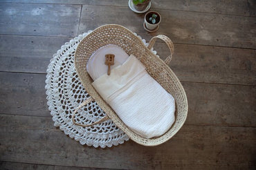 Koeka Couverture pour berceau ou parc Elba Lace Milky