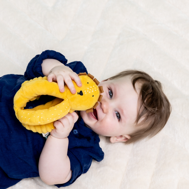 Trixie Baby Grijpbal Mr. Lion geel