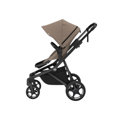 Thule 2 en 1 Poussette Sleek2 Tinted Taupe + Nacelle Tinted Taupe + Chancelière Noire Gratuite