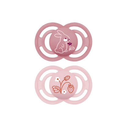 MAM Fopspeen + 16 maanden Perfect Silicone roze - 2 stuks