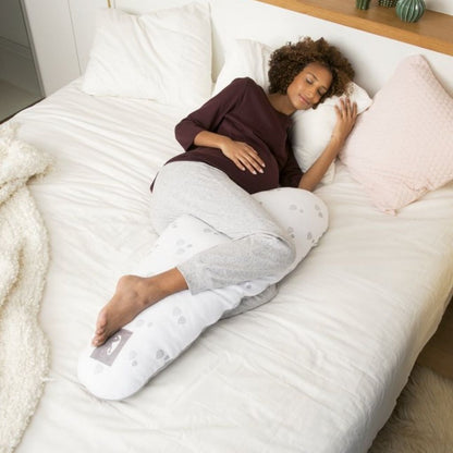 doomoo Coussin de positionnement et d'allaitement Sleepy Drops grey