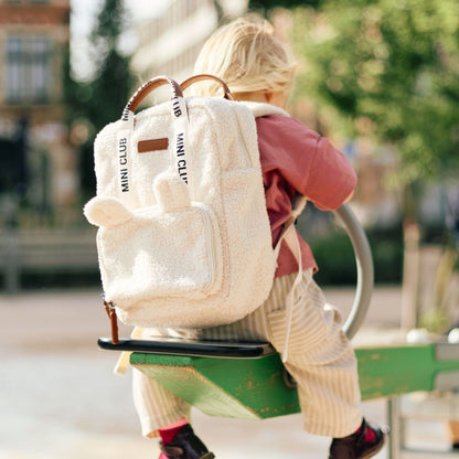 Childhome Sac à dos Mini Club Teddy Ecru