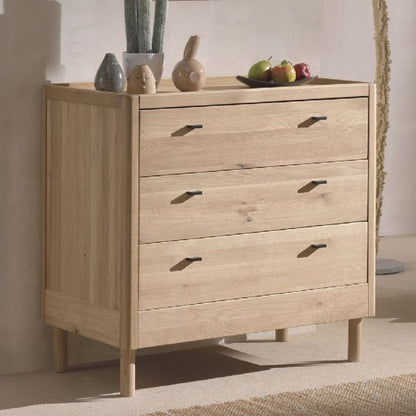 Jaxx 2-delige babykamer (Commode + peuterbed L 140 x B 70 cm) Forrest Eik