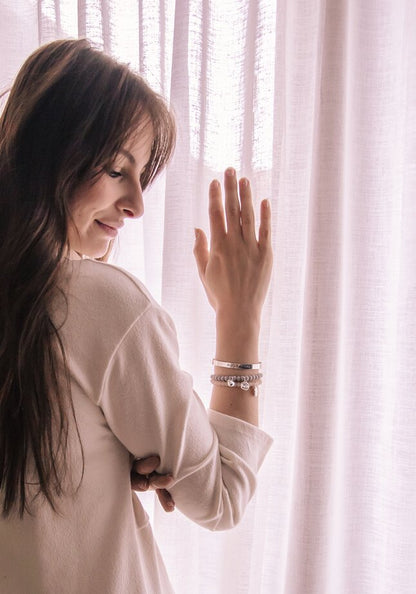 Proud Mama Bracelet Bangle argenté