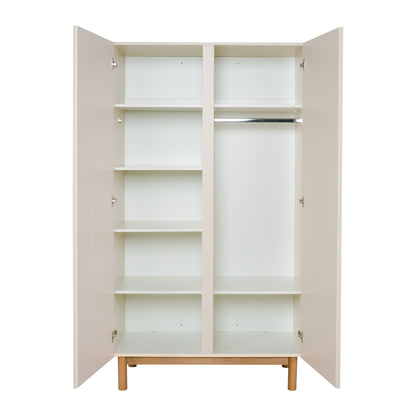 Quax 3-delige babykamer (meegroeibed L 120 x B 60 cm+ commode + kast met 2 deuren) Mood Clay