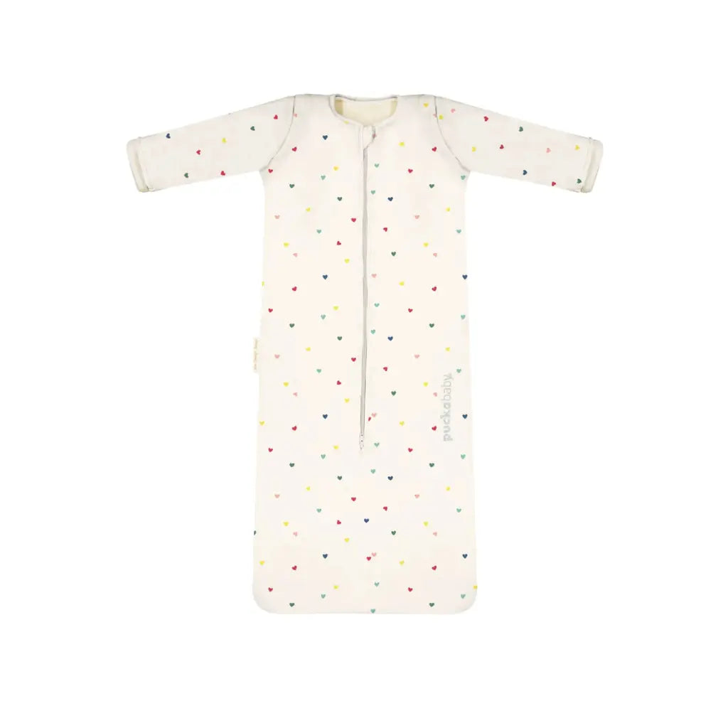 Puckababy Slaapzak 4 seizoenen Hearts confetti 6 maanden tot 2,5 jaar