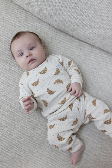 Feetje Pyjama 2 pièces Croissant Twinning Champagne Enfant