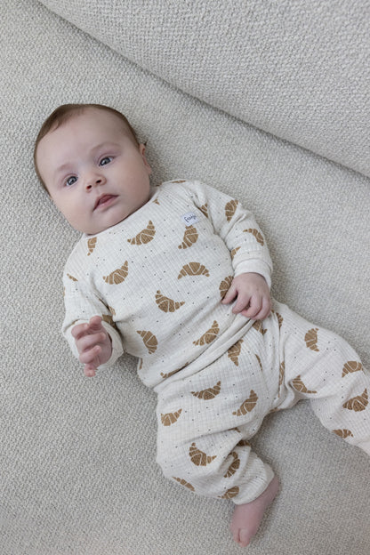 Feetje 2-delige pyjama Croissant Twinning Champagne Kindje