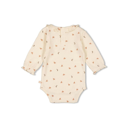 Feetje Romper rib Dancing In The Moonlight Offwhite