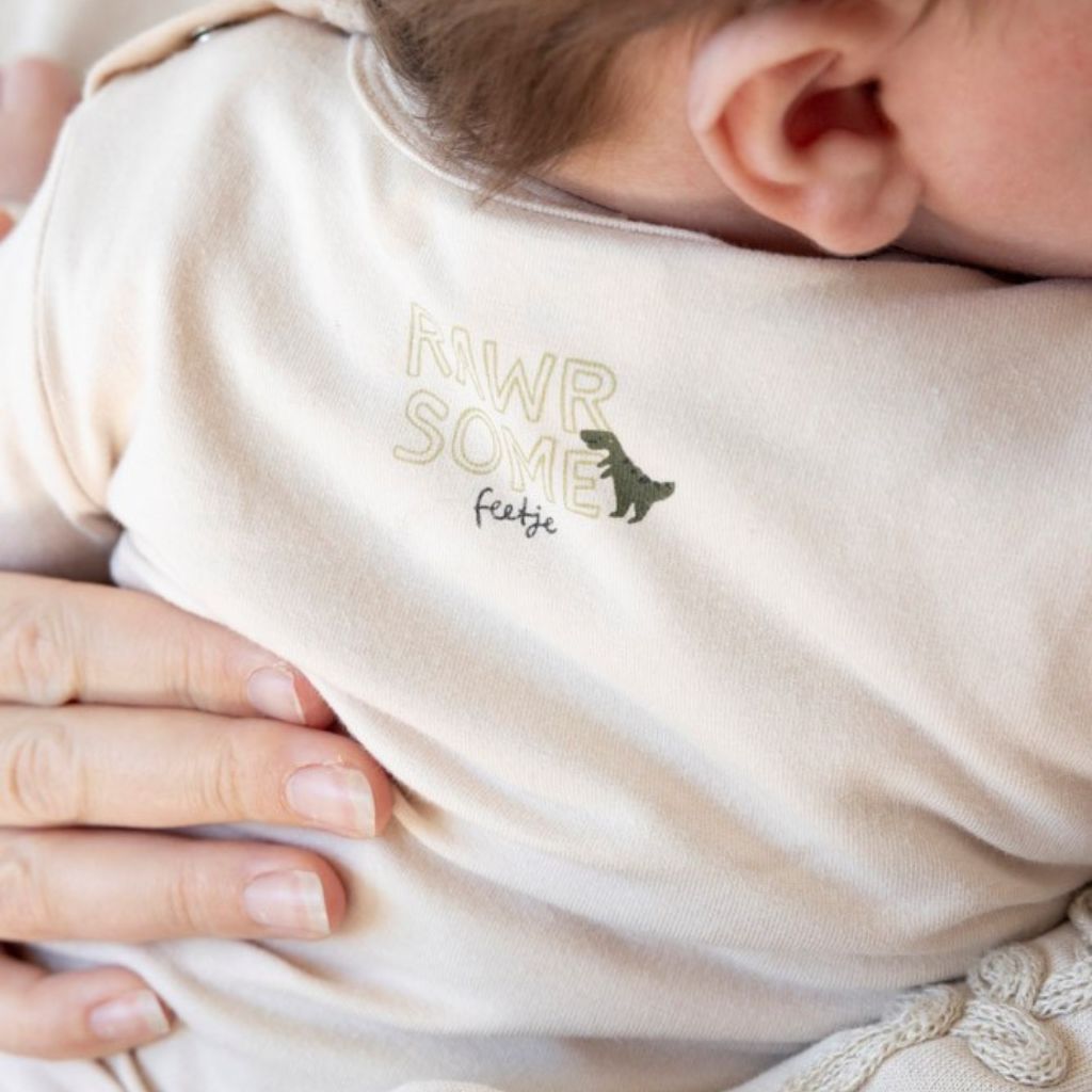 Feetje Tshirt lange mouw - Rawrsome Offwhite Jongen