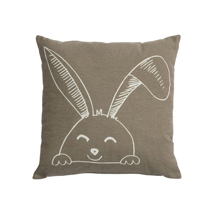 LIFETIME Kussen Happy Rabbit bruin