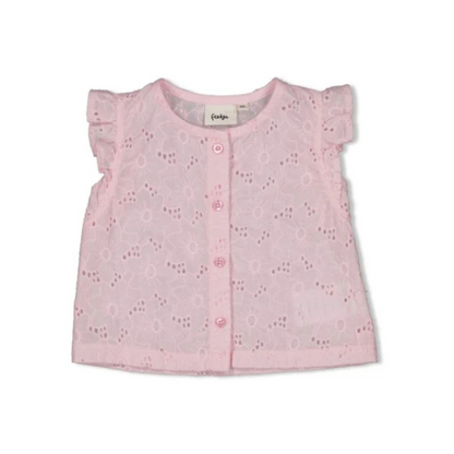 Feetje Top + short broderie Summer Woven m 68 Lilac Meisjes
