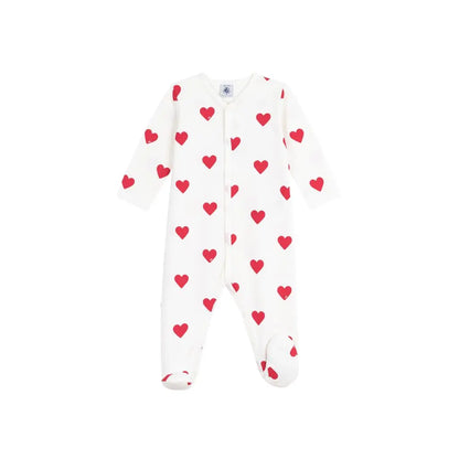 Petit Bateau Pyjama Cœur rouge