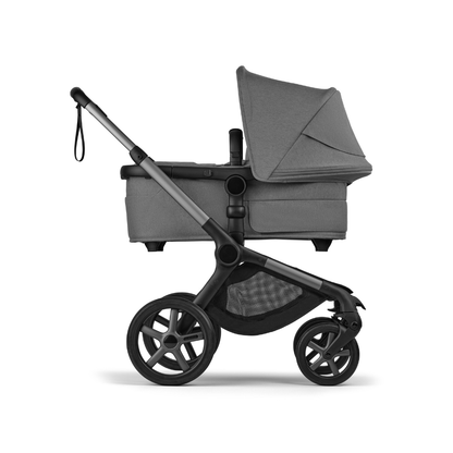 Bugaboo Poussette Fox 5 Renew avec nacelle Graphite / Moon Grey