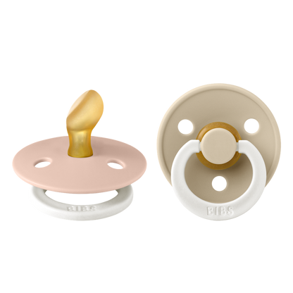 Bibs Sucette 0 - 6 mois Vanilla/Blush - 2 pièces