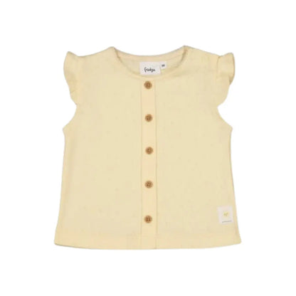 Feetje Top met knoopjes Sunshine m 74 Yellow Meisjes