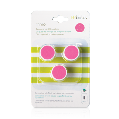 Bblüv Set vervangende vijltjes voor Bblüv elektrische nageltrimmer Trimö 0-3 maanden roze - 3 stuks