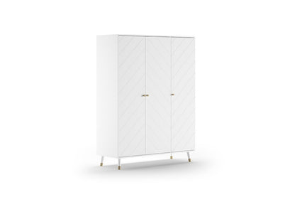Jaxx Chambre de bebe 3 pièces (lit - commode - armoire 3 portes) Billy Rose Terra-blanc