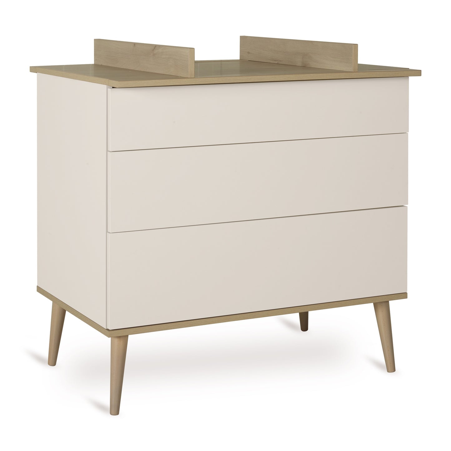 Quax Chambre de bebe 3 pièces (lit evolutif L 14 x Lg 7 cm - commode - armoire 3 portes) Flow Clay