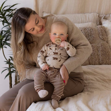 Feetje Broek streep Wild World Brown