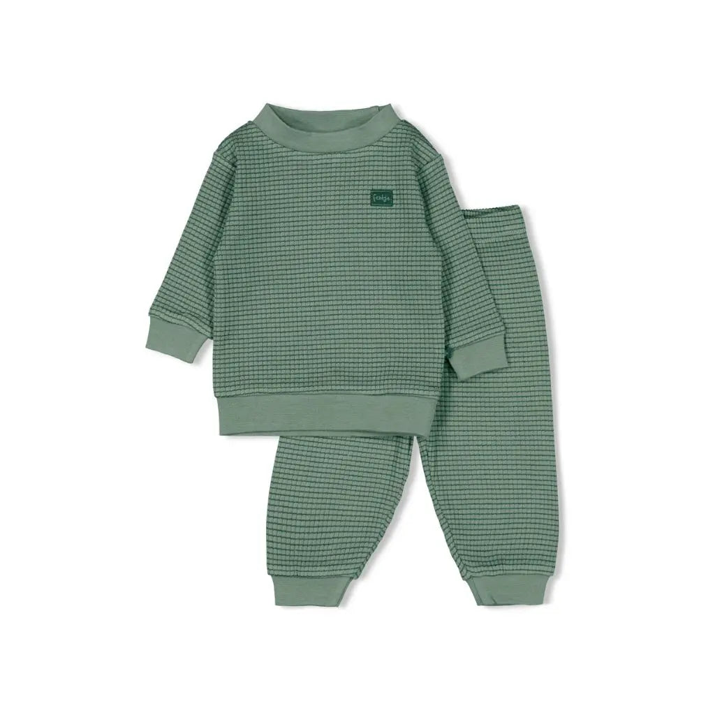 Feetje Pyjama bébé en tissu gaufré 2 pièces Sea Green