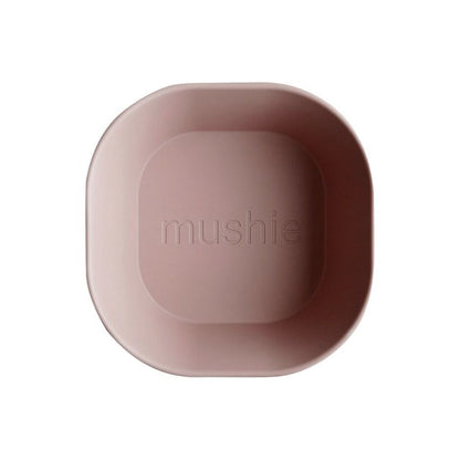 Mushie Bol Square Dinnerware Blush - 2 pièces