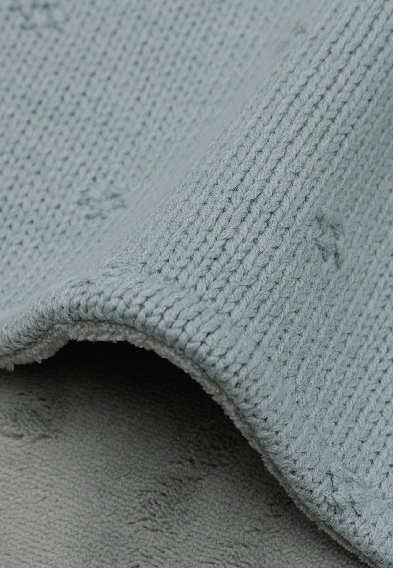 Jollein Couverture d'hiver pour lit Cosy Knit Sea Green coton Lg 150 x L 100 cm