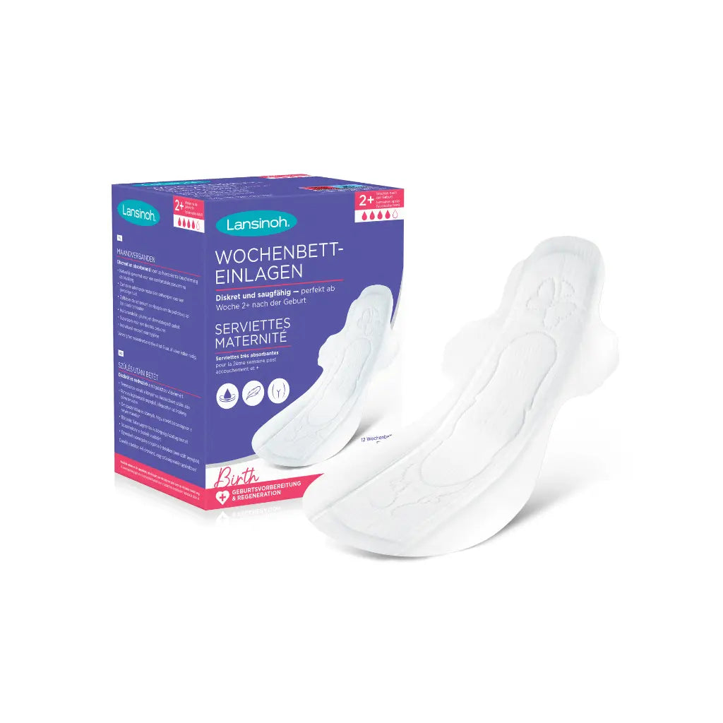 Lansinoh Serviettes hygiéniques post-accouchement - 12 pièces
