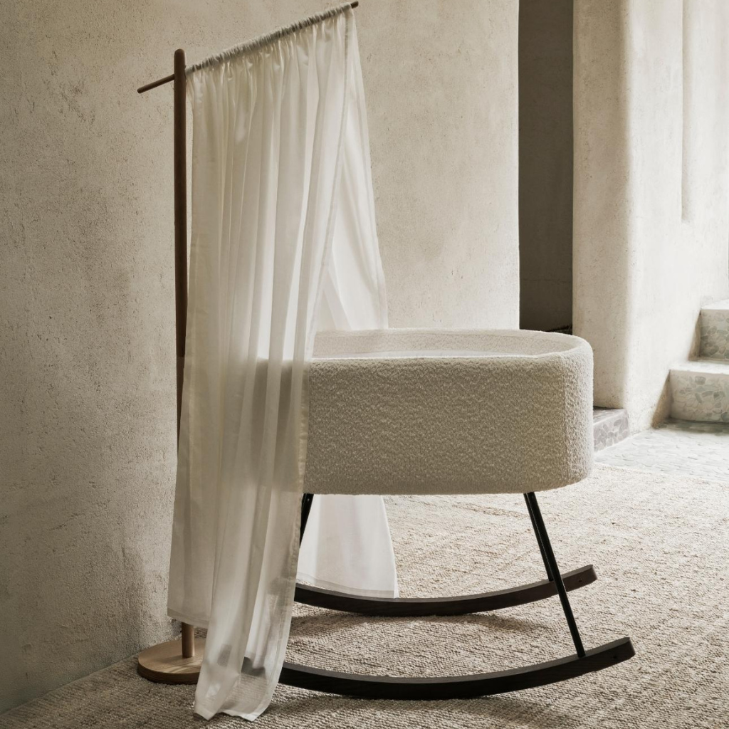 Quax Ciel de lit blanc cassé pour support en bois