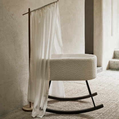 Quax Ciel de lit blanc cassé pour support en bois