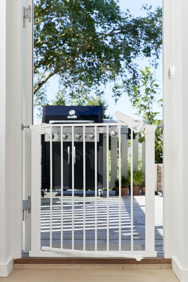 BabyDan Barrière de porte Asta blanc