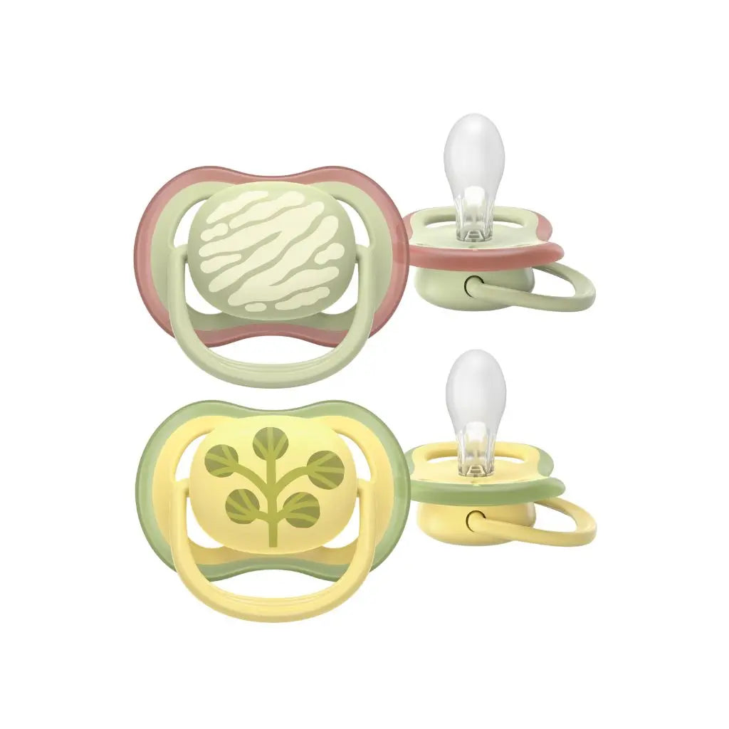 AVENT Sucette +18 mois Ultra Air menthe/ivoire design - 2 pièces