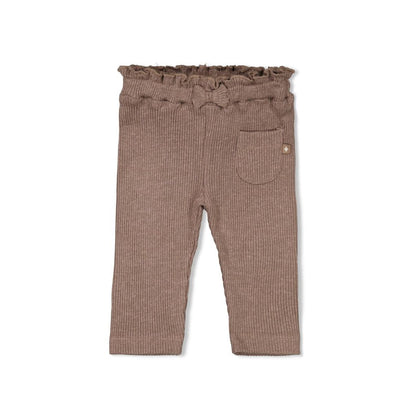 Feetje Legging rib Better Together Brown Melange