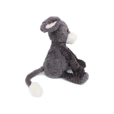 Les Déglingos Peluche Poitou l'âne Maman et Bébé Gris Ptipotos