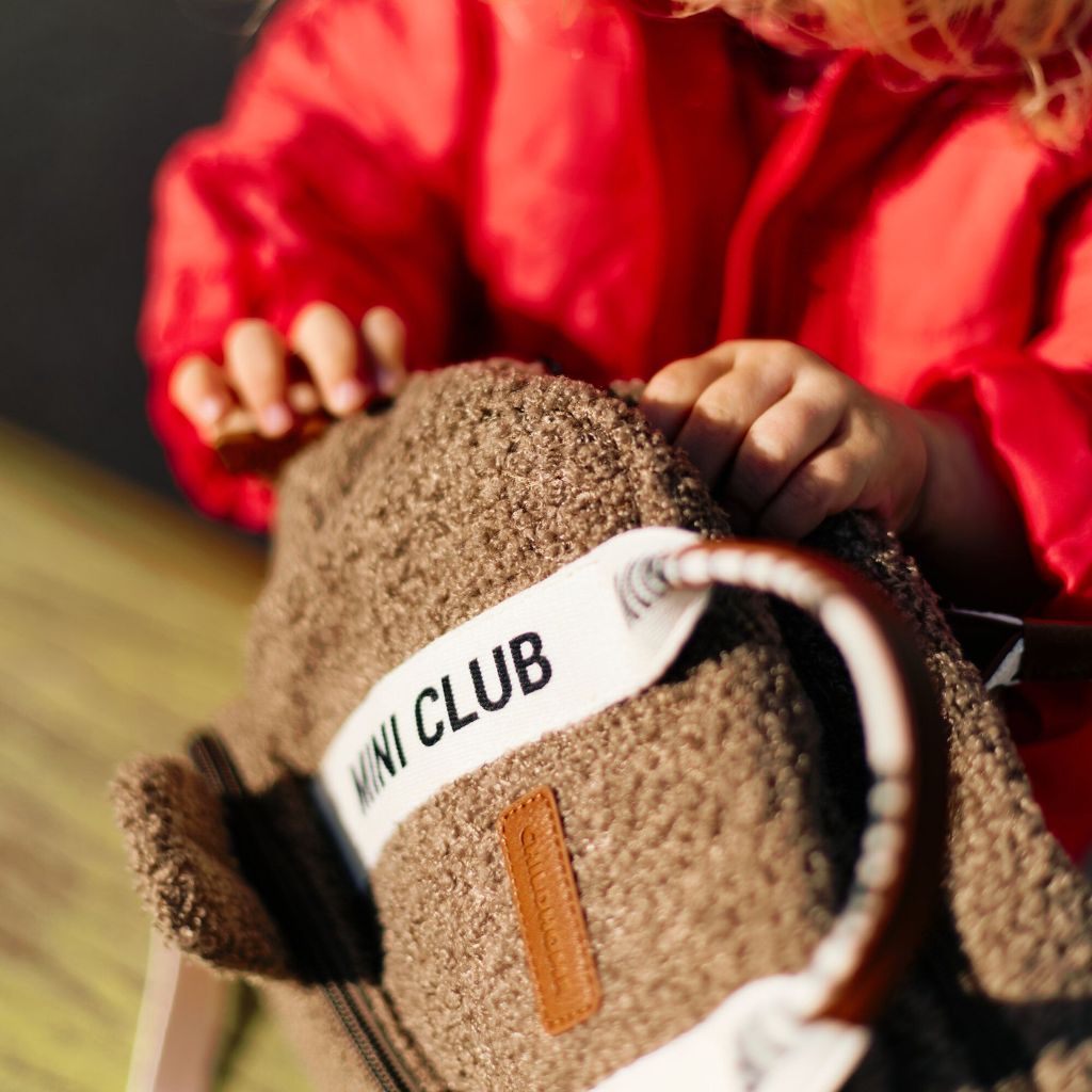 Childhome Sac à dos Mini Club Teddy Brun