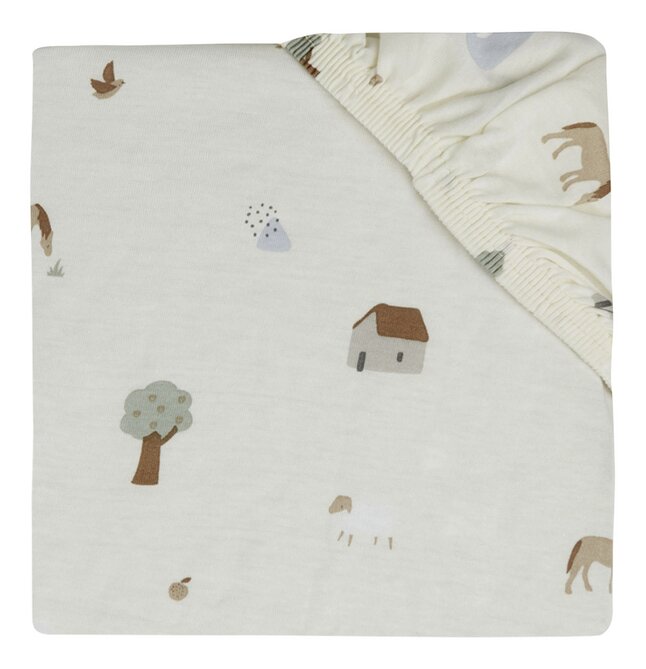 Jollein Drap-housse pour berceau Farm