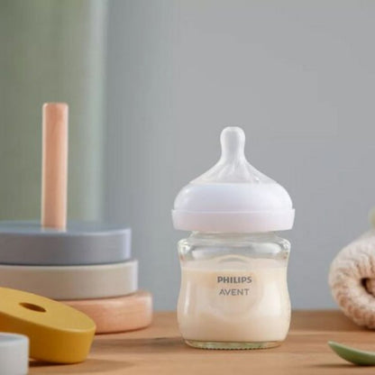Philips AVENT Biberon en verre Natural Response transparent 120 ml - 3 pièces
