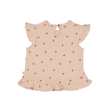 Feetje T-shirt ruches AOP - Mon Cheri m 80 Pink Meisjes