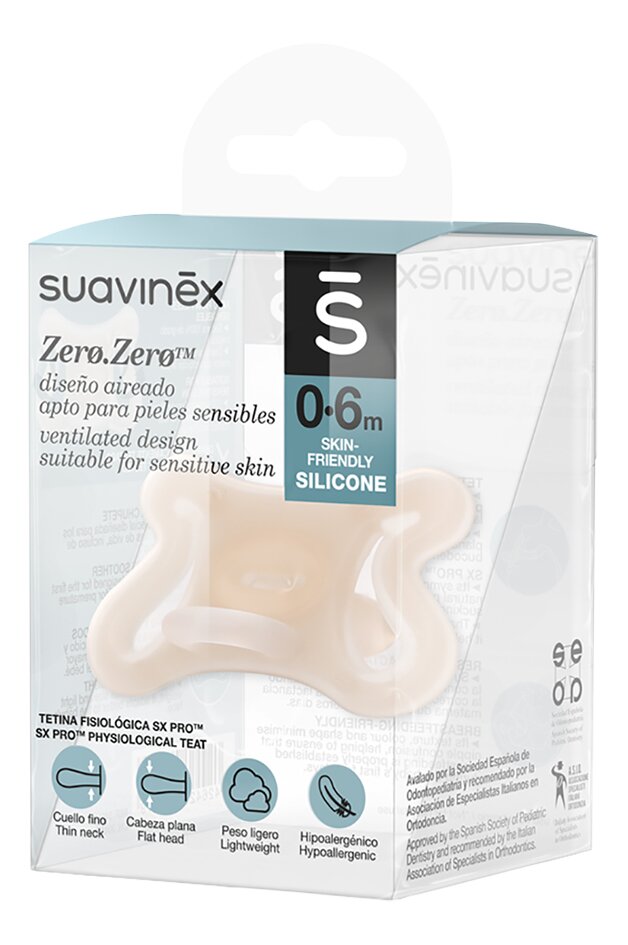 Suavinex Sucette 0 - 6 mois Zerø.Zerø beige