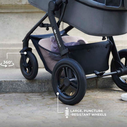 Kinderkraft Kinderwagen MOOV 2 AIR met autostoel lichtgrijs