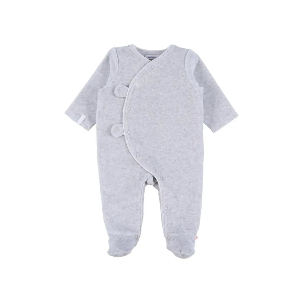 Noukie's Pyjama Fluweel Grijs