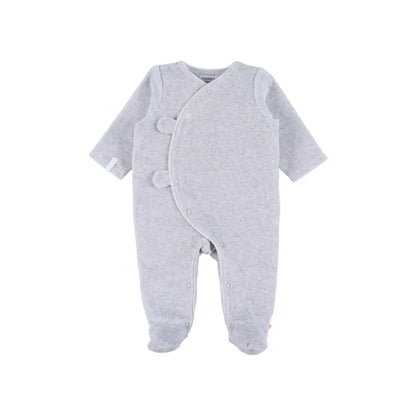 Noukie's Pyjama Fluweel Grijs
