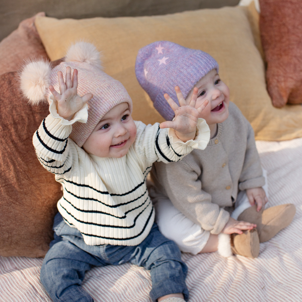 Barts Muts met pompom Ursimi Beanie pink 47-50