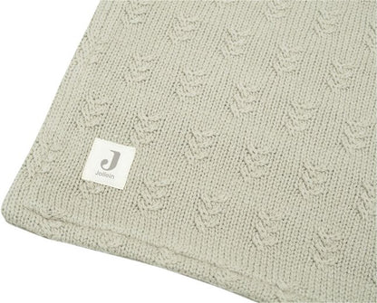 Jollein Couverture pour berceau ou parc Grain Knit Velour Olive Green 