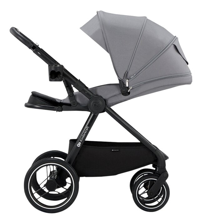Kinderkraft Poussette 3 en 1 Nea Platinum Grey
