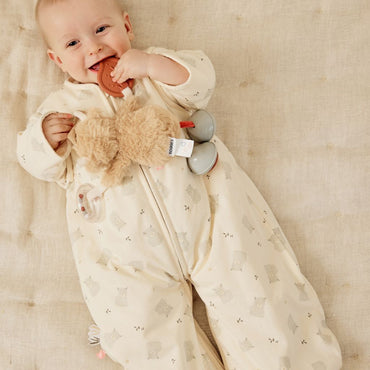 Noukie's Winterslaapzak Fluffy & Orso TOG 2,0-3,5 Beige 70 cm